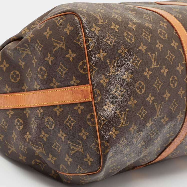 Pre Owned Louis Vuitton Monogram Canvas Keepall Bandouliere 55 Bag