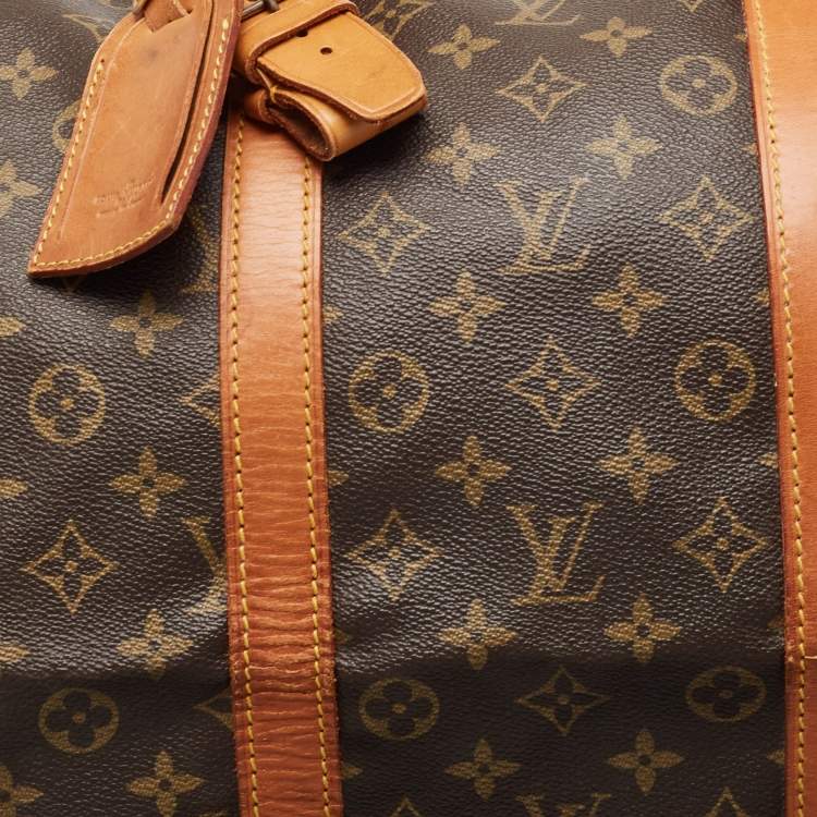 Pre Owned Louis Vuitton Monogram Canvas Keepall Bandouliere 55 Bag