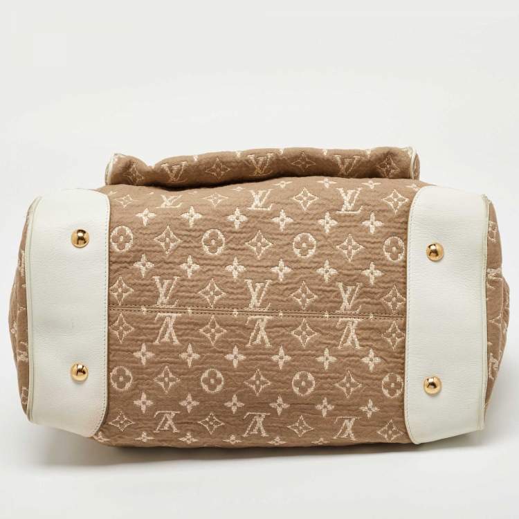 Pre Owned Louis Vuitton White Monogram Limited Edition Sabbia Cabas GM Bag