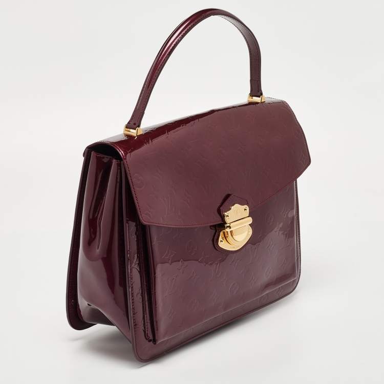 Pre Owned Louis Vuitton Amarante Monogram Vernis Mirada Bag