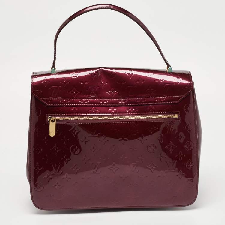 Pre Owned Louis Vuitton Amarante Monogram Vernis Mirada Bag