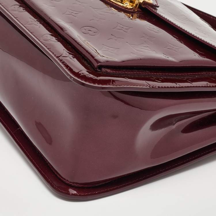 Pre Owned Louis Vuitton Amarante Monogram Vernis Mirada Bag