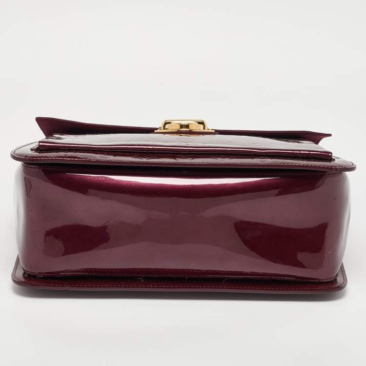 Pre Owned Louis Vuitton Amarante Monogram Vernis Mirada Bag