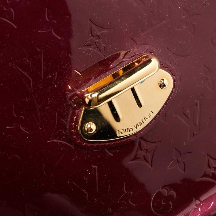 Pre Owned Louis Vuitton Amarante Monogram Vernis Mirada Bag