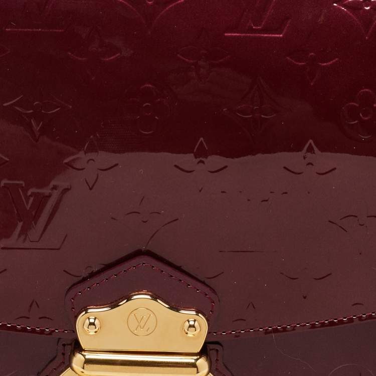 Pre Owned Louis Vuitton Amarante Monogram Vernis Mirada Bag