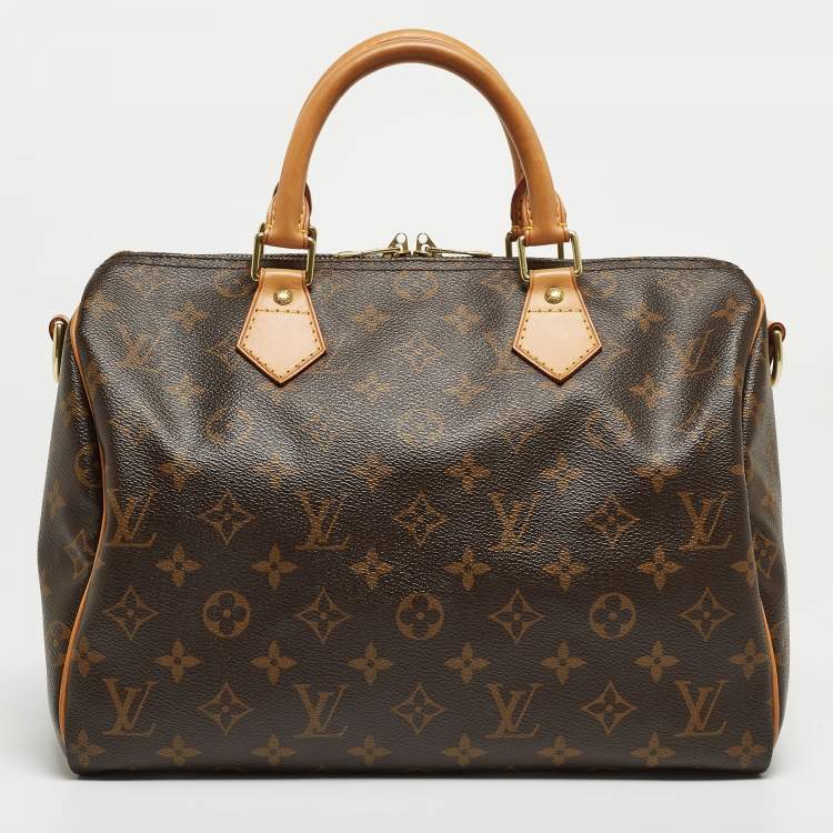 Pre Owned Louis Vuitton Monogram Canvas Speedy 30 Bandouliere