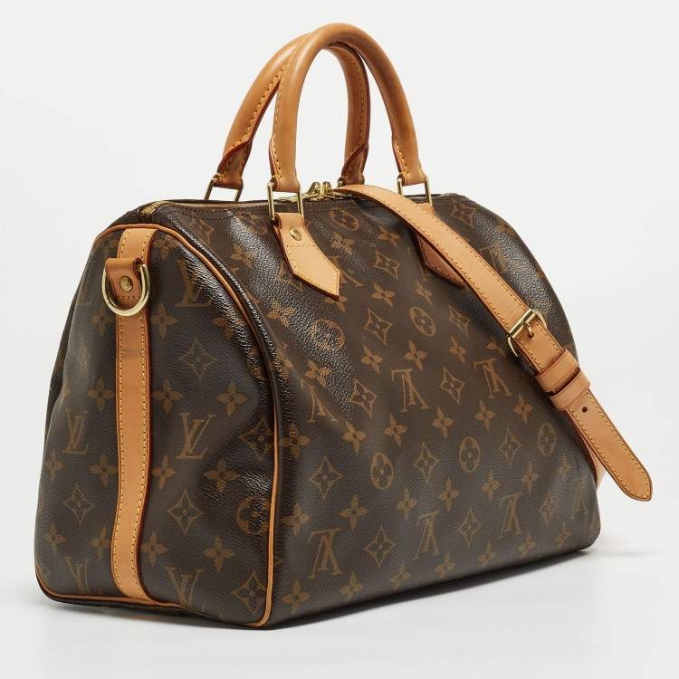 Pre Owned Louis Vuitton Monogram Canvas Speedy 30 Bandouliere