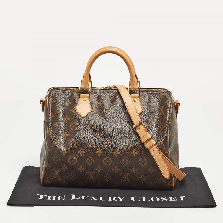 Pre Owned Louis Vuitton Monogram Canvas Speedy 30 Bandouliere