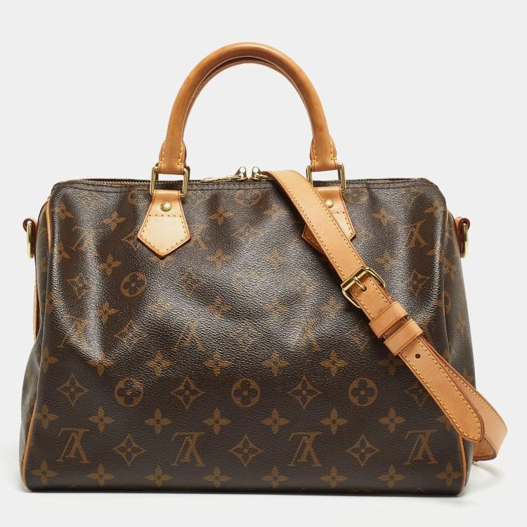 Pre Owned Louis Vuitton Monogram Canvas Speedy 30 Bandouliere