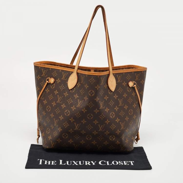Pre Owned Louis Vuitton Monogram Canvas Neverfull MM Bag