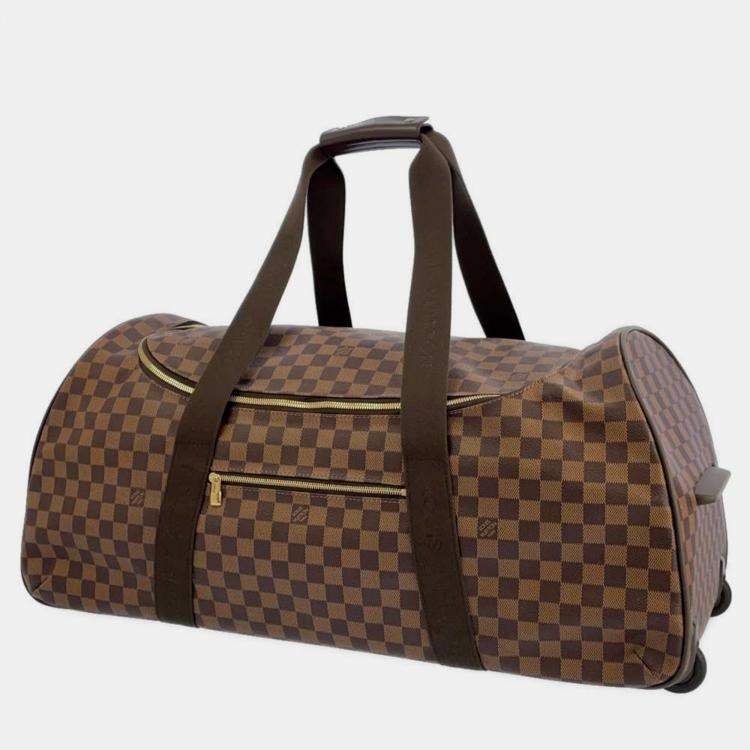 Pre Owned Louis Vuitton Brown Damier Ebene Canvas Monogram Neo Eole 65 Bag