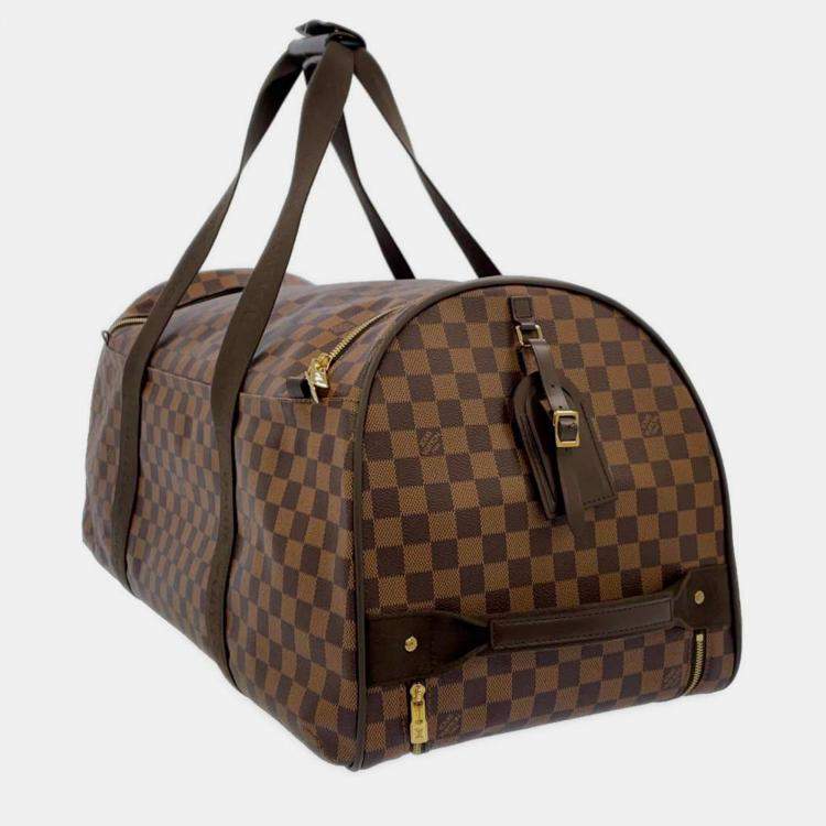 Pre Owned Louis Vuitton Brown Damier Ebene Canvas Monogram Neo Eole 65 Bag
