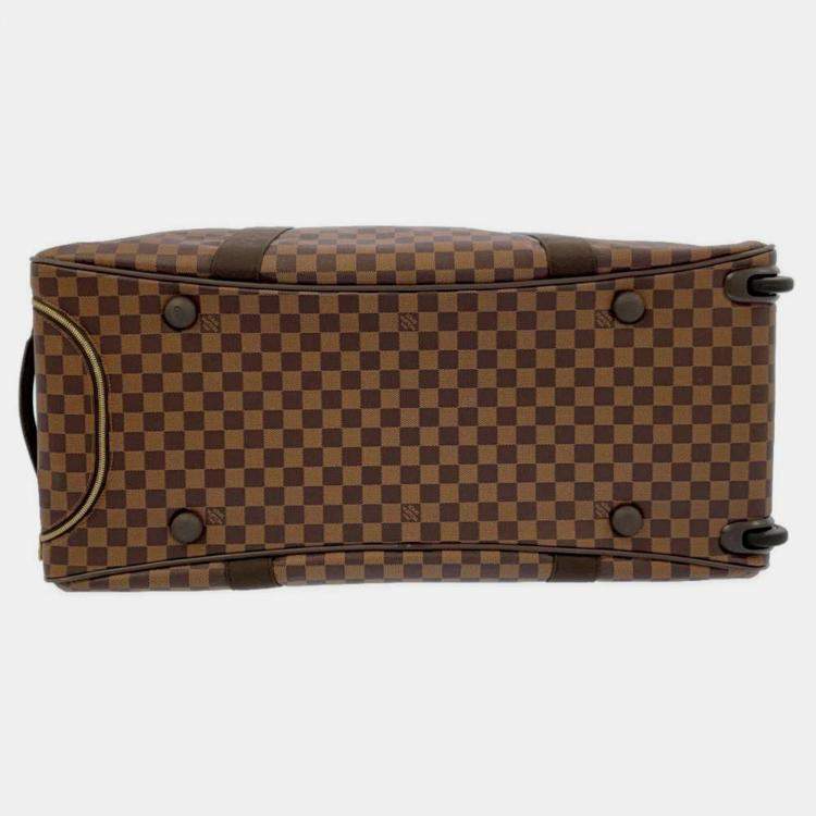 Pre Owned Louis Vuitton Brown Damier Ebene Canvas Monogram Neo Eole 65 Bag