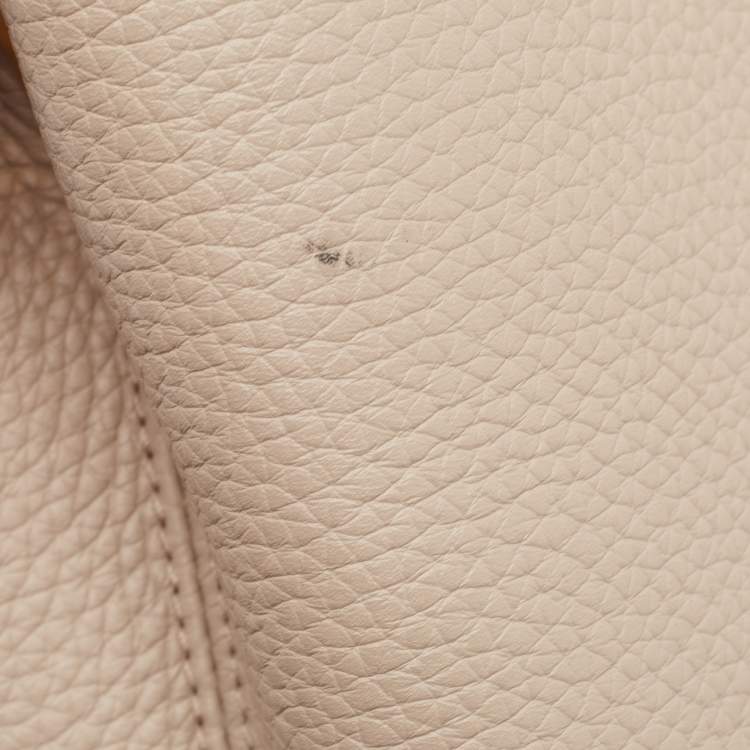 Pre Owned Louis Vuitton Galet Taurillon Leather and Python Capucines BB Bag
