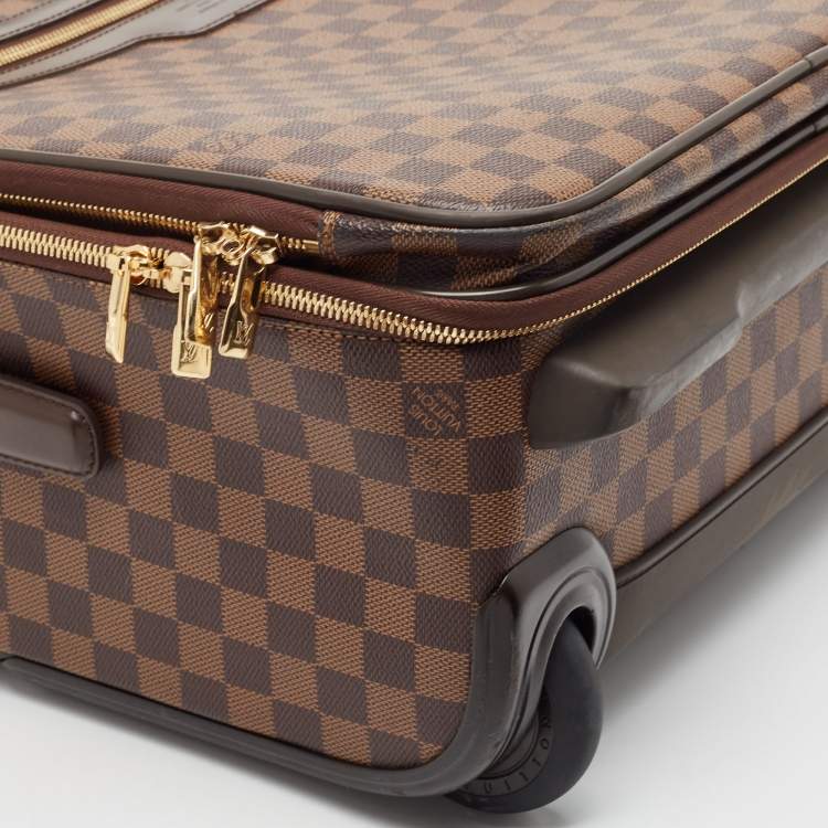 Pre Owned Louis Vuitton Damier Ebene Canvas Pegase Legere Business Suitcase 55