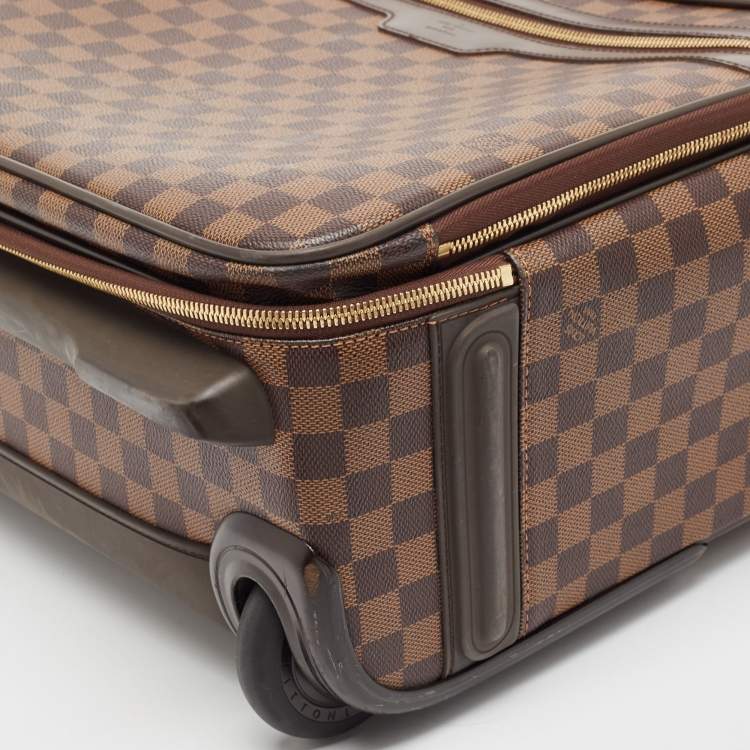 Pre Owned Louis Vuitton Damier Ebene Canvas Pegase Legere Business Suitcase 55