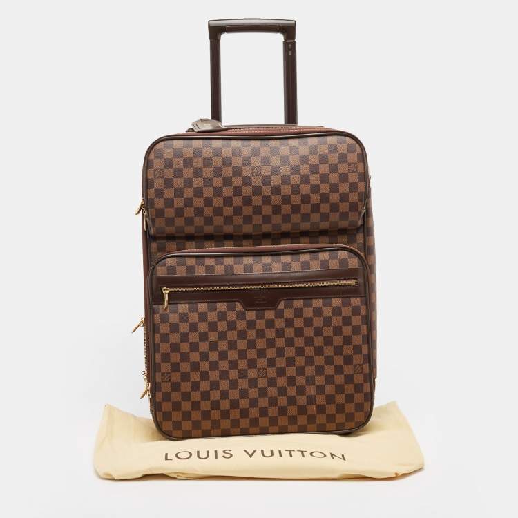 Pre Owned Louis Vuitton Damier Ebene Canvas Pegase Legere Business Suitcase 55