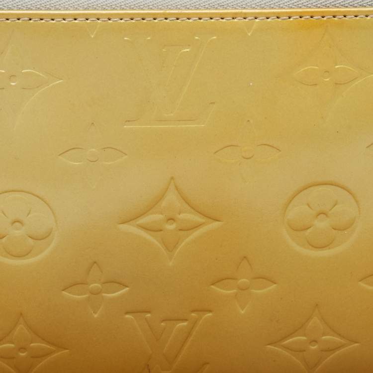 Pre Owned Louis Vuitton Silver Monogram Vernis Lexington Pochette Bag