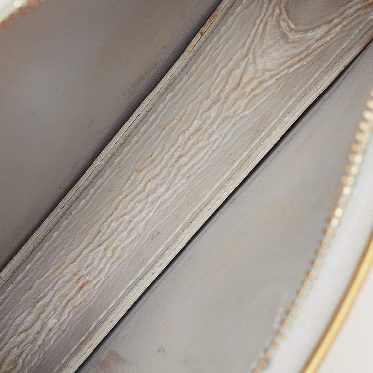 Pre Owned Louis Vuitton Silver Monogram Vernis Lexington Pochette Bag