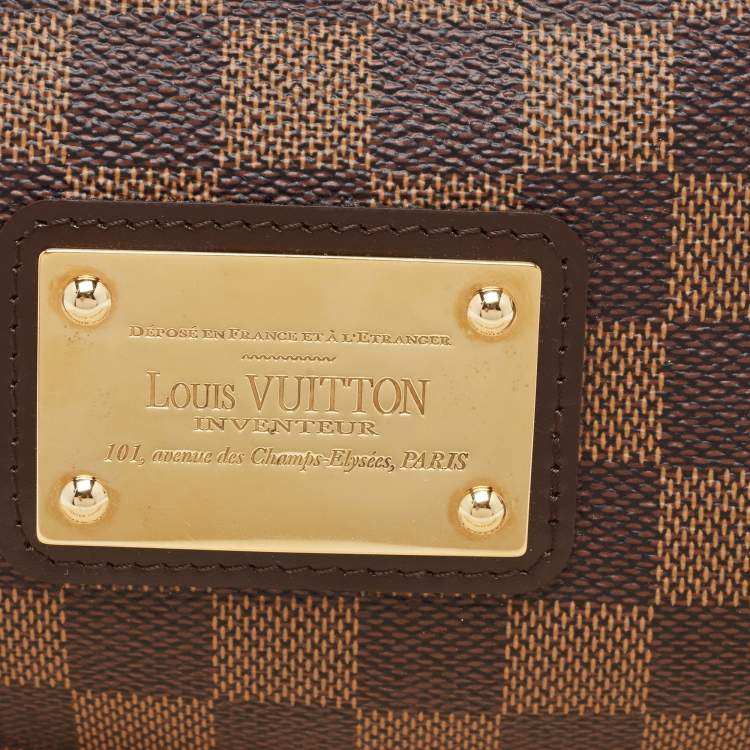 Pre Owned Louis Vuitton Damier Ebene Canvas Eva Pochette