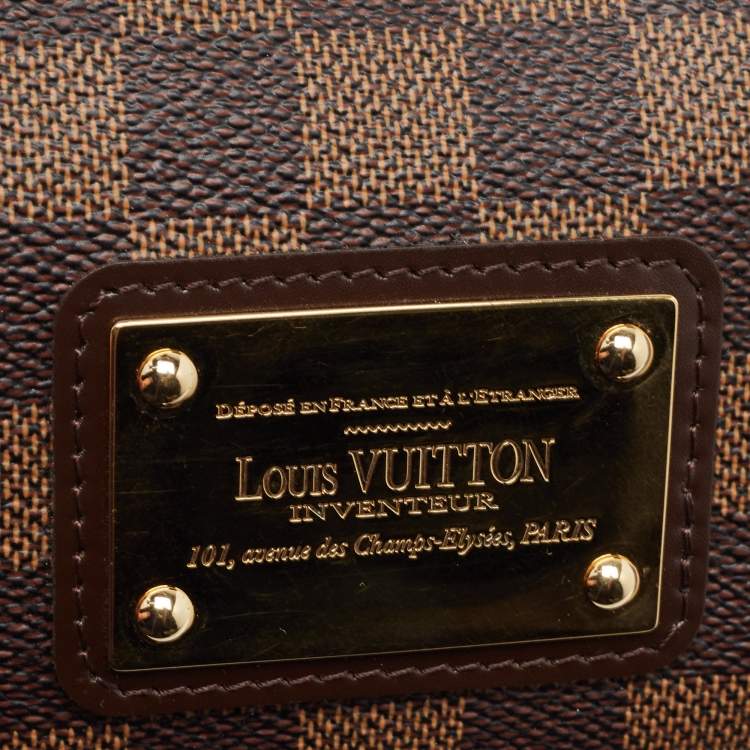 Pre Owned Louis Vuitton Damier Ebene Canvas Eva Pochette