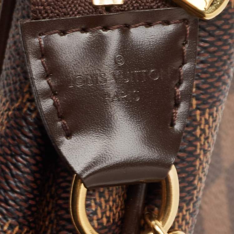 Pre Owned Louis Vuitton Damier Ebene Canvas Eva Pochette