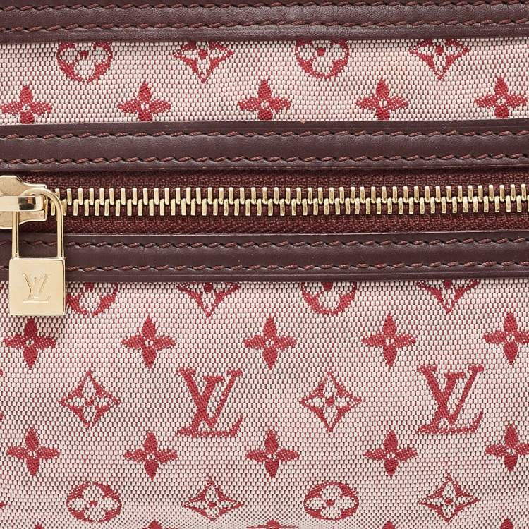 Pre Owned Louis Vuitton Cerise Mini Lin Monogram Kathleen Pochette Bag