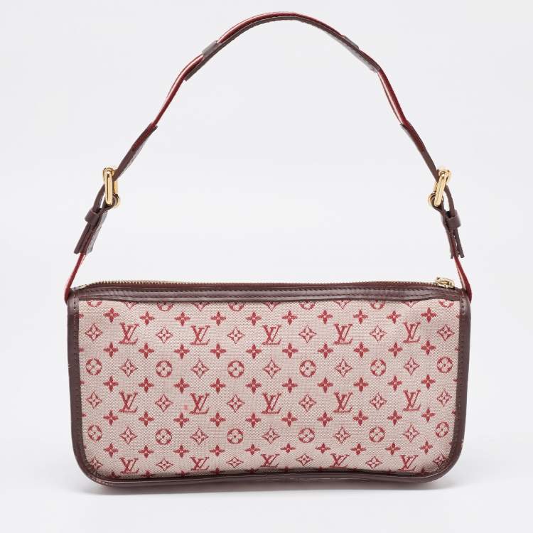 Pre Owned Louis Vuitton Cerise Mini Lin Monogram Kathleen Pochette Bag