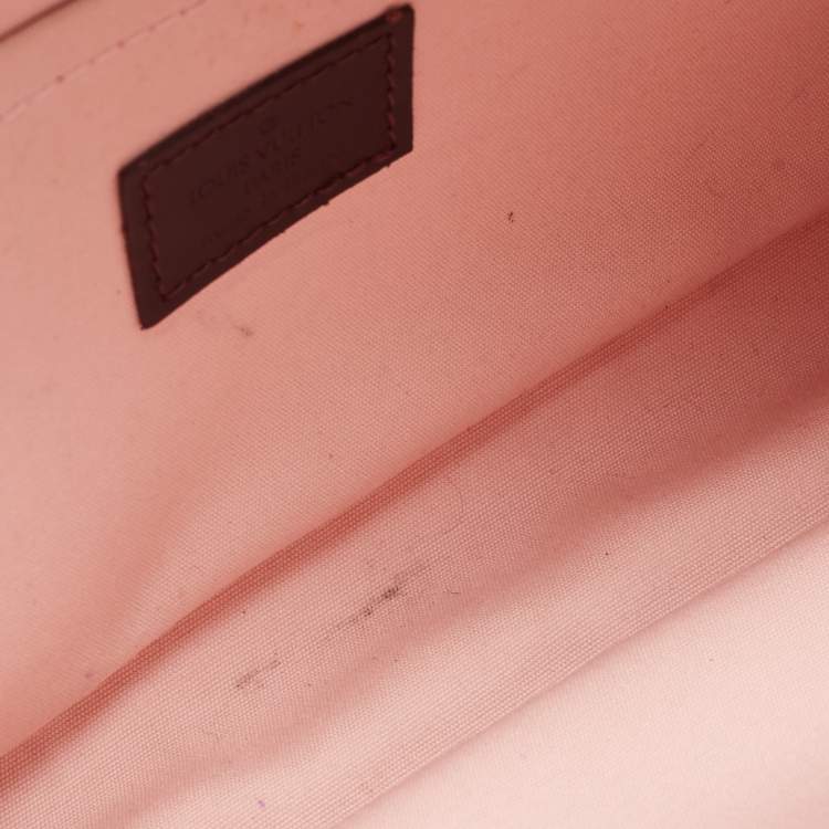 Pre Owned Louis Vuitton Cerise Mini Lin Monogram Kathleen Pochette Bag