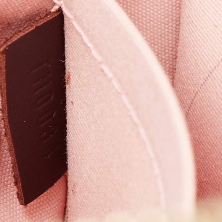 Pre Owned Louis Vuitton Cerise Mini Lin Monogram Kathleen Pochette Bag