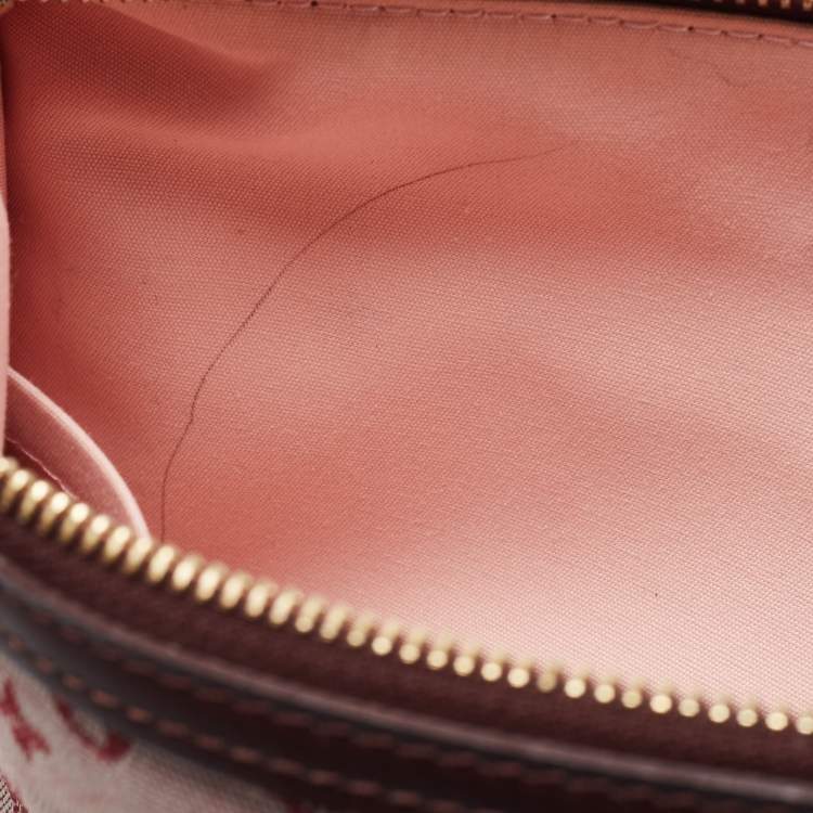 Pre Owned Louis Vuitton Cerise Mini Lin Monogram Kathleen Pochette Bag