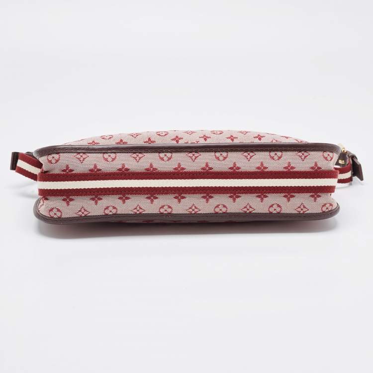 Pre Owned Louis Vuitton Cerise Mini Lin Monogram Kathleen Pochette Bag