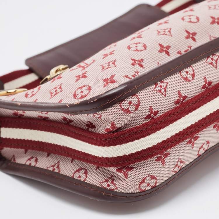 Pre Owned Louis Vuitton Cerise Mini Lin Monogram Kathleen Pochette Bag
