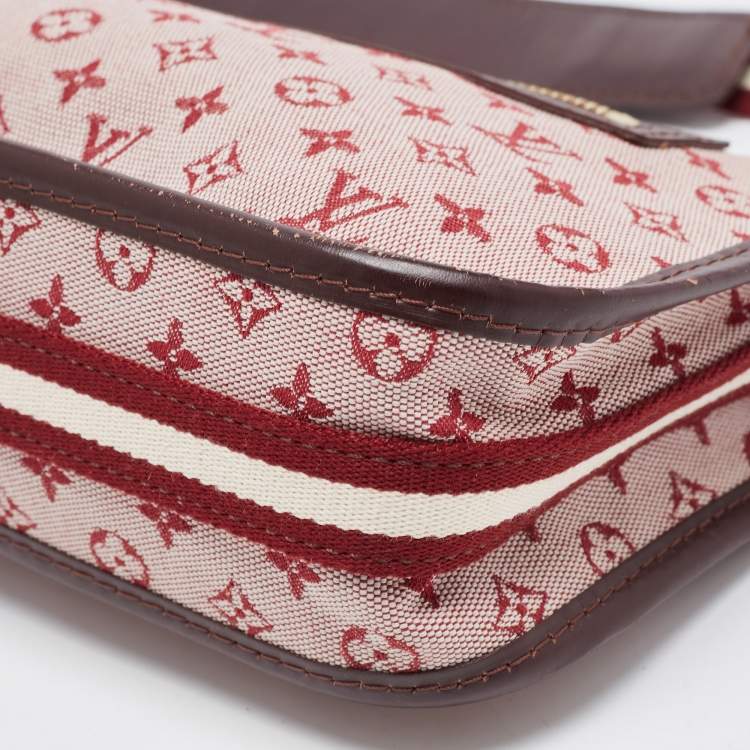 Pre Owned Louis Vuitton Cerise Mini Lin Monogram Kathleen Pochette Bag