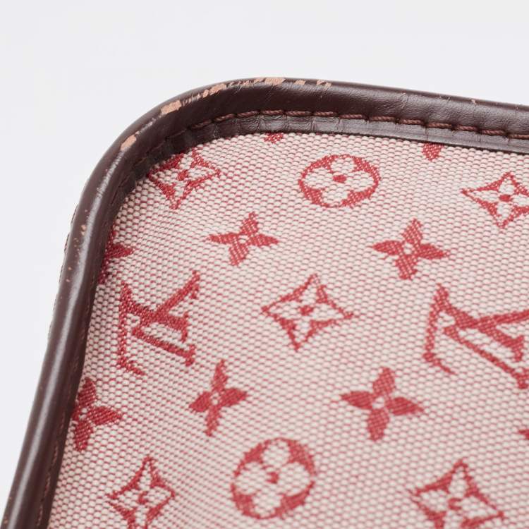 Pre Owned Louis Vuitton Cerise Mini Lin Monogram Kathleen Pochette Bag