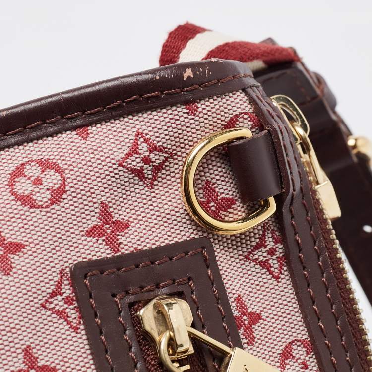 Pre Owned Louis Vuitton Cerise Mini Lin Monogram Kathleen Pochette Bag
