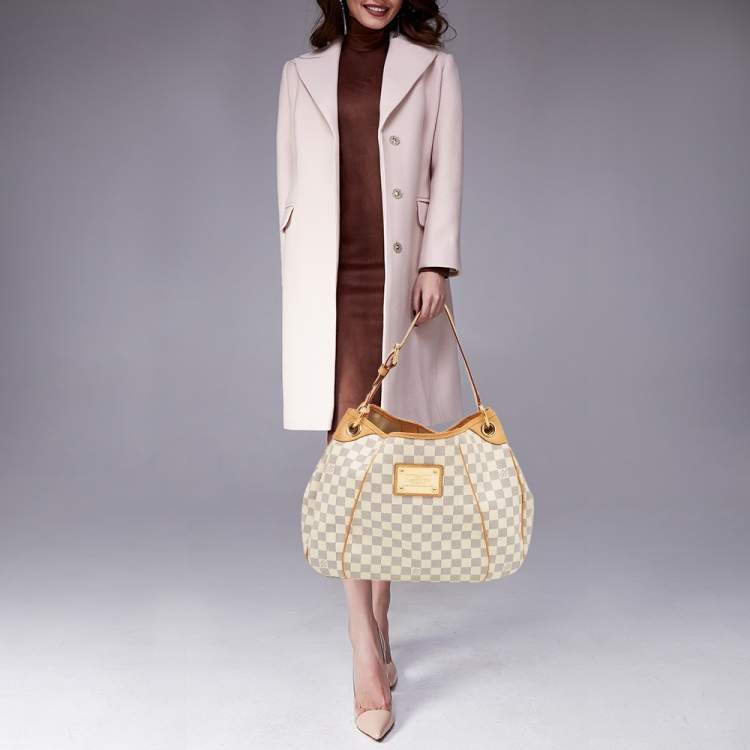 Pre Owned Louis Vuitton Damier Azur Canvas Galliera PM bag