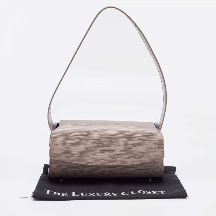 Pre Owned Louis Vuitton Lilac Epi Leather Nocturne PM Bag
