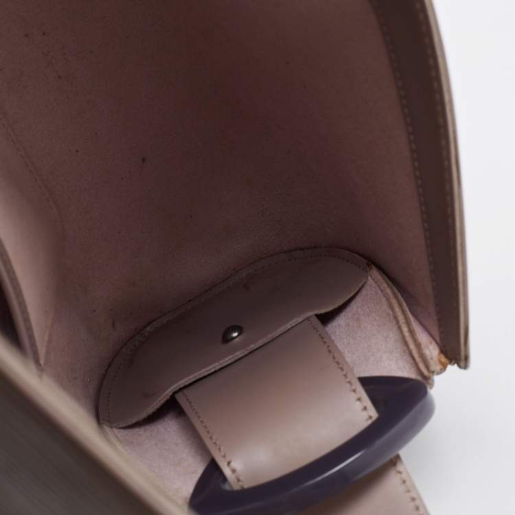 Pre Owned Louis Vuitton Lilac Epi Leather Nocturne PM Bag