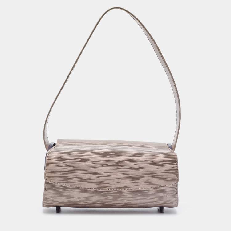 Pre Owned Louis Vuitton Lilac Epi Leather Nocturne PM Bag