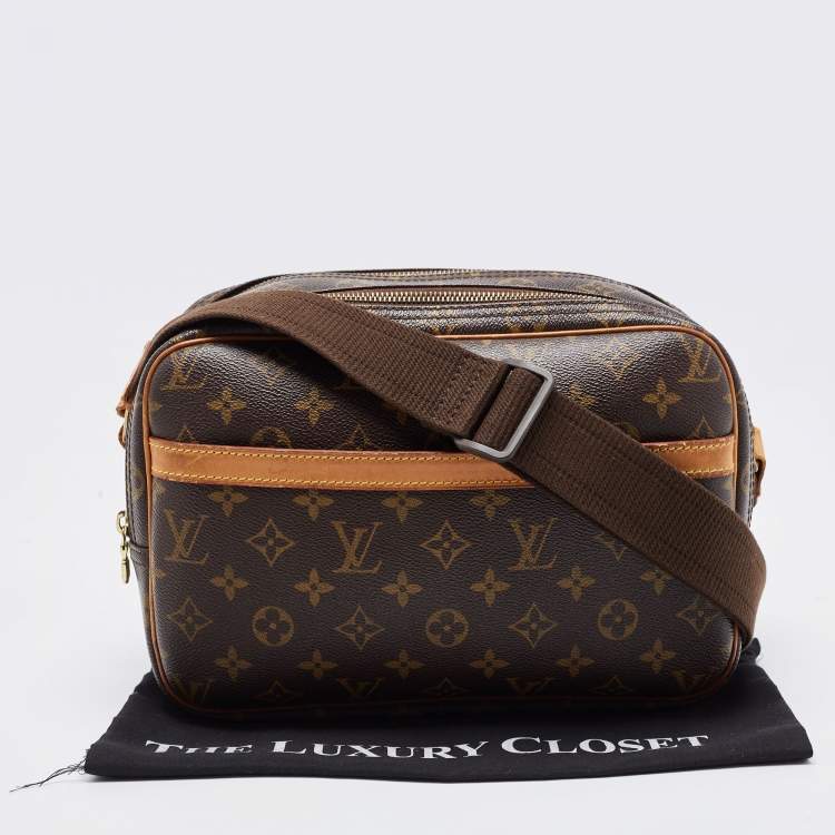 Pre Owned Louis Vuitton Monogram Canvas Reporter PM Bag