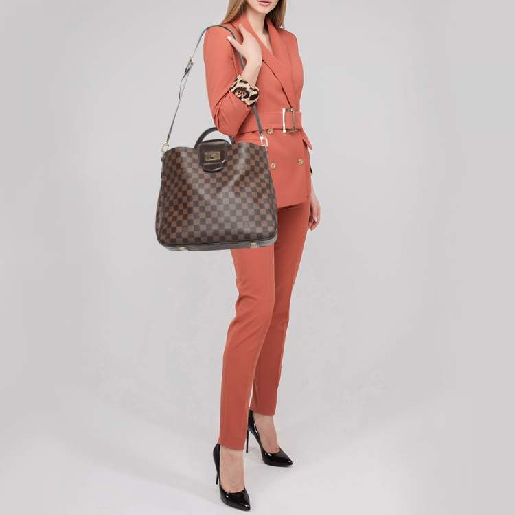 Pre Owned Louis Vuitton Damier Ebene Canvas Cabas Rosebery Bag
