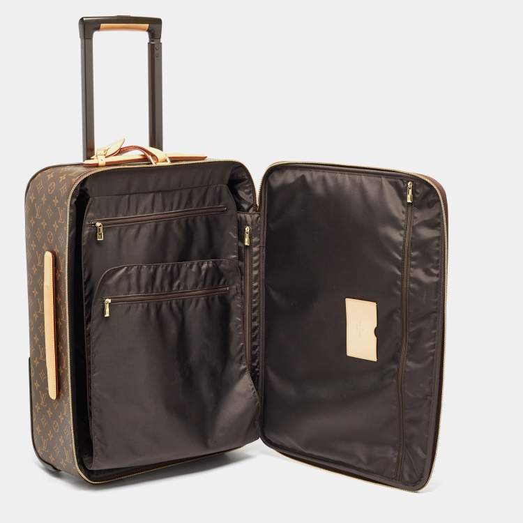 Pre Owned Louis Vuitton Monogram Canvas Business Pegase Legere 55 Luggage