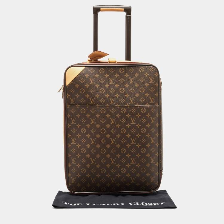 Pre Owned Louis Vuitton Monogram Canvas Business Pegase Legere 55 Luggage