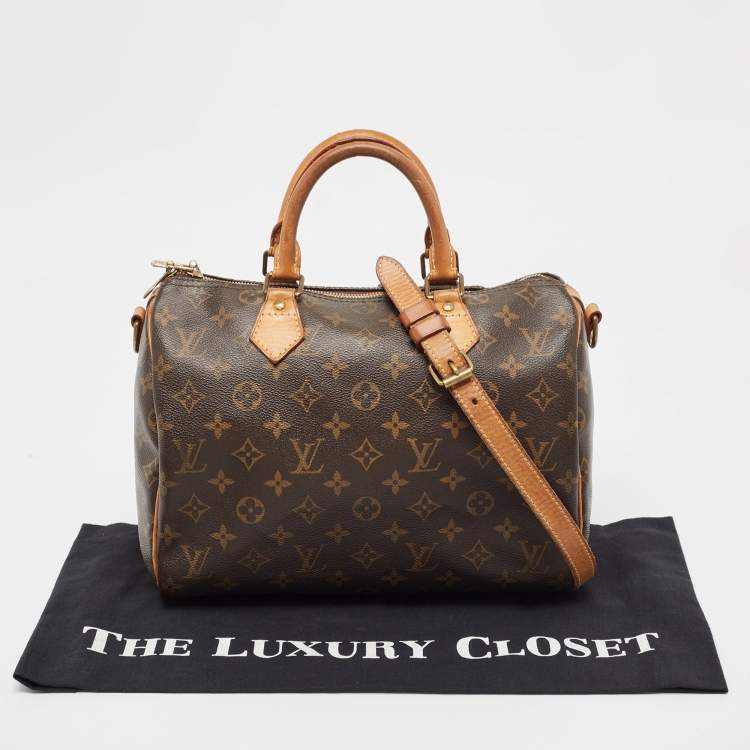 Pre Owned Louis Vuitton Monogram Canvas Speedy Bandouliere 30 Bag