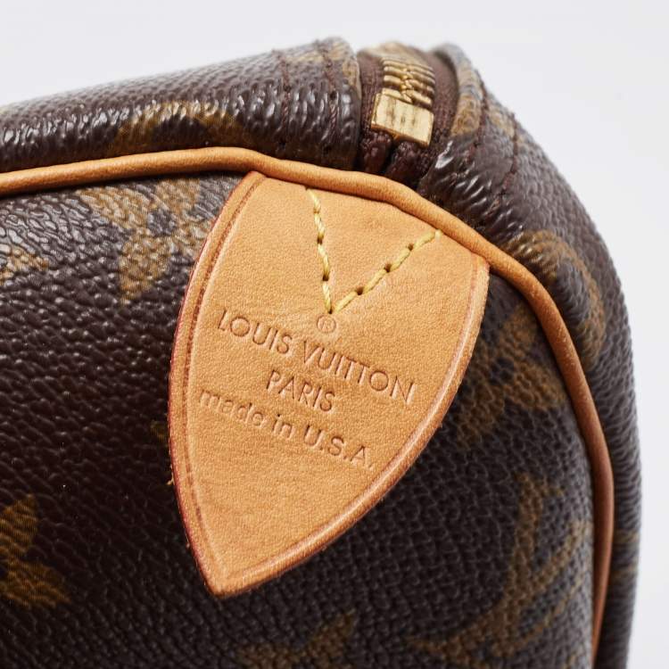 Pre Owned Louis Vuitton Monogram Canvas Speedy 30 Bag