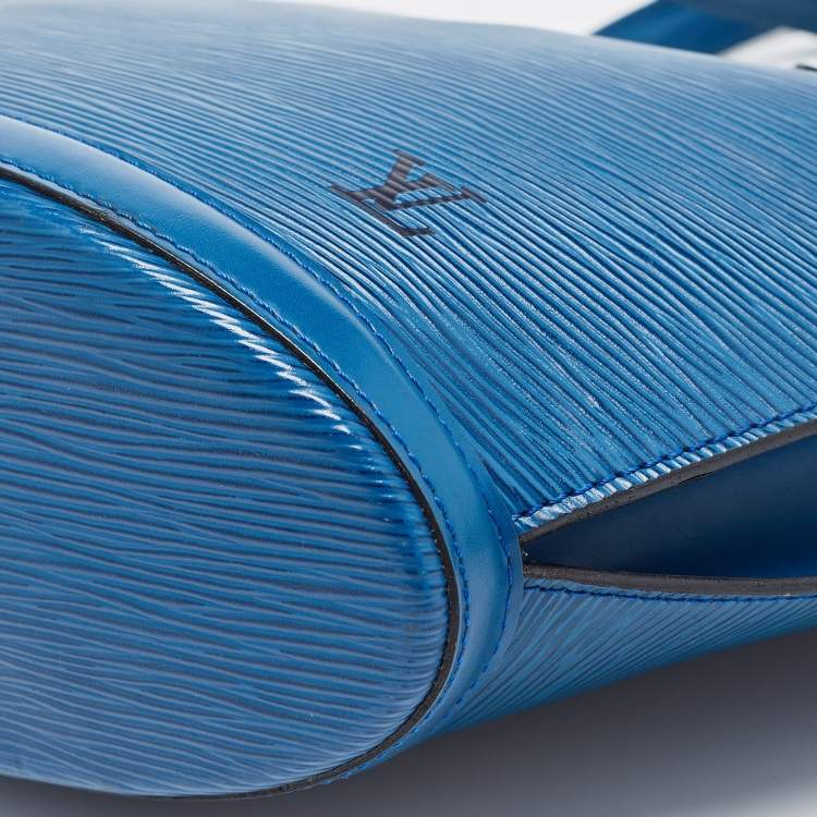Pre Owned Louis Vuitton Toledo Blue Epi Leather Saint Jacques PM Bag