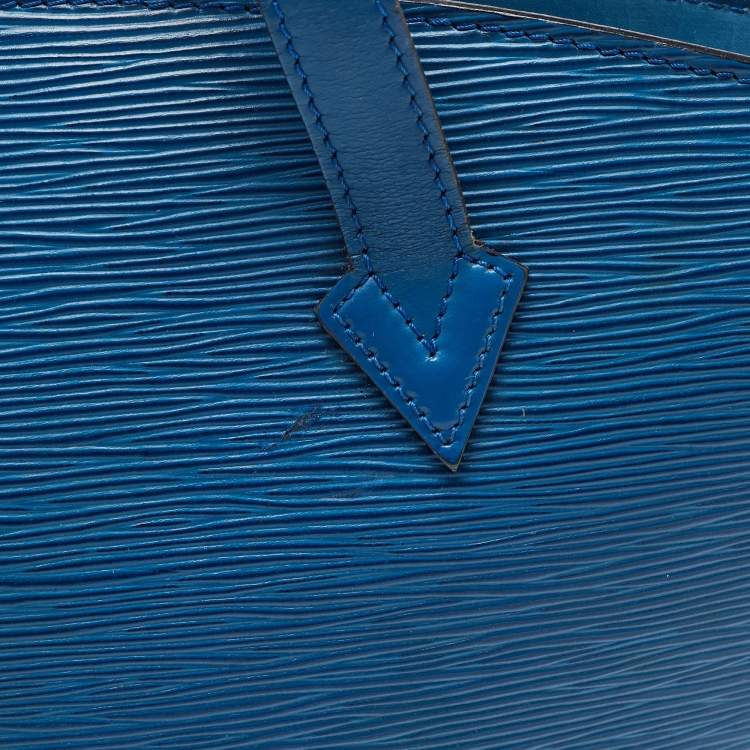 Pre Owned Louis Vuitton Toledo Blue Epi Leather Saint Jacques PM Bag