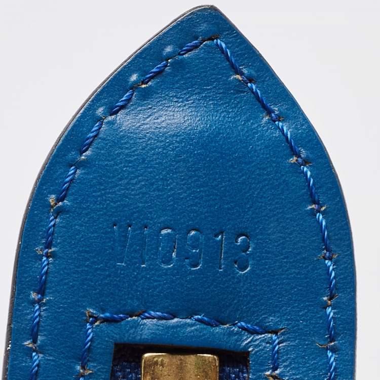Pre Owned Louis Vuitton Toledo Blue Epi Leather Saint Jacques PM Bag