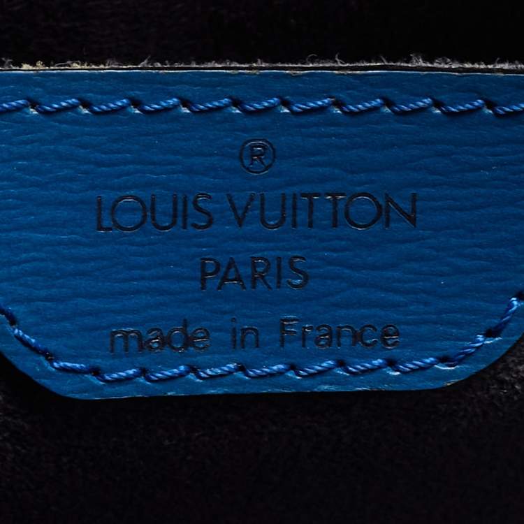 Pre Owned Louis Vuitton Toledo Blue Epi Leather Saint Jacques PM Bag
